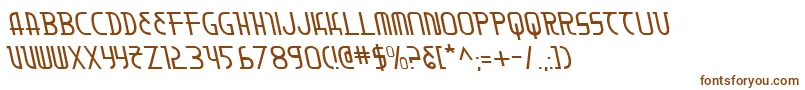 Moondartl-fontti – ruskeat fontit valkoisella taustalla