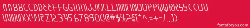 Moondartl Font – Pink Fonts on Red Background