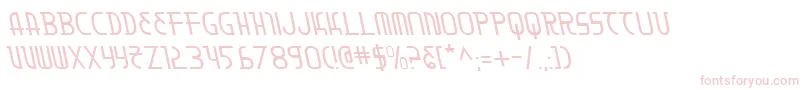Moondartl-Schriftart – Rosa Schriften auf weißem Hintergrund