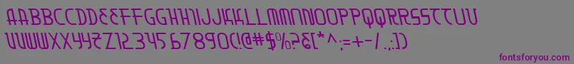 Moondartl-Schriftart – Violette Schriften auf grauem Hintergrund