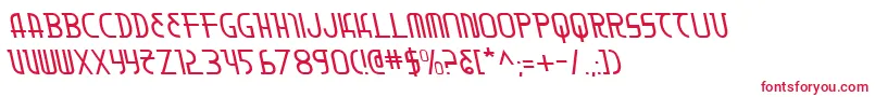 Moondartl Font – Red Fonts on White Background