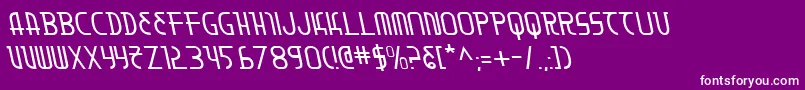 フォントMoondartl – 紫の背景に白い文字