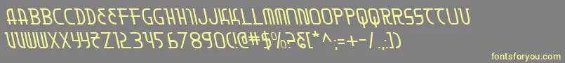 Шрифт Moondartl – жёлтые шрифты на сером фоне