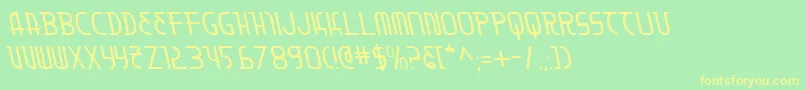 Moondartl Font – Yellow Fonts on Green Background