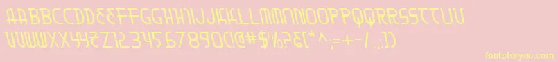 Moondartl Font – Yellow Fonts on Pink Background