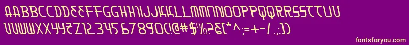 Шрифт Moondartl – жёлтые шрифты на фиолетовом фоне