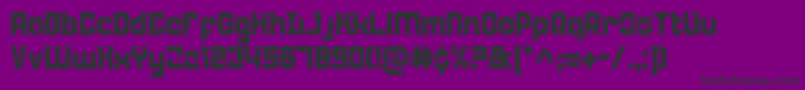 Weaponeerc-fontti – mustat fontit violetilla taustalla