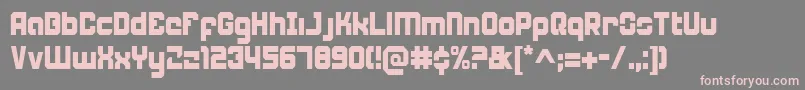 Weaponeerc Font – Pink Fonts on Gray Background