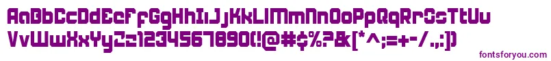 Weaponeerc-fontti – violetit fontit