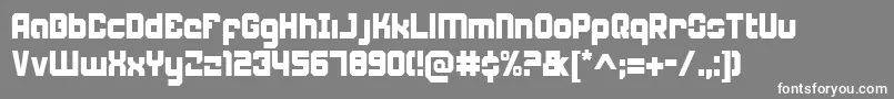Weaponeerc Font – White Fonts on Gray Background