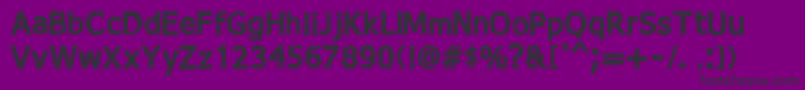 フォントGoodbylullaby – 紫の背景に黒い文字
