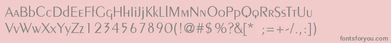 Шрифт PeignotLightThin – серые шрифты на розовом фоне
