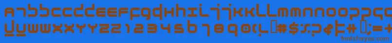 AtmosphereBold Font – Brown Fonts on Blue Background