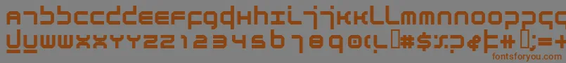 Шрифт AtmosphereBold – коричневые шрифты на сером фоне