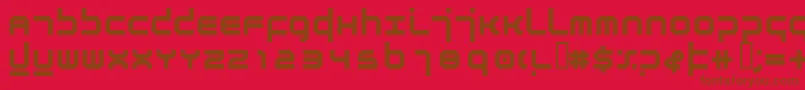 AtmosphereBold Font – Brown Fonts on Red Background