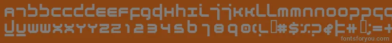 Czcionka AtmosphereBold – szare czcionki na brązowym tle