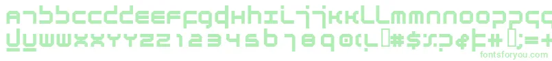 AtmosphereBold-Schriftart – Grüne Schriften auf weißem Hintergrund