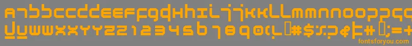 Fonte AtmosphereBold – fontes laranjas em um fundo cinza