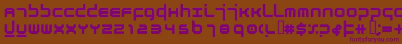 Шрифт AtmosphereBold – фиолетовые шрифты на коричневом фоне
