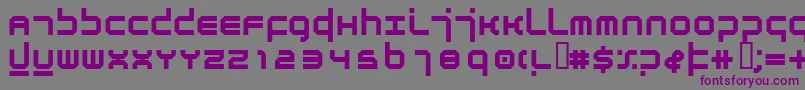 Police AtmosphereBold – polices violettes sur fond gris
