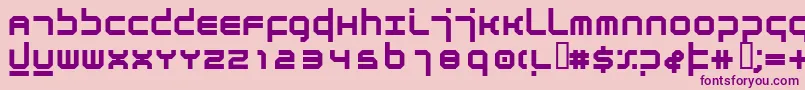 AtmosphereBold-fontti – violetit fontit vaaleanpunaisella taustalla