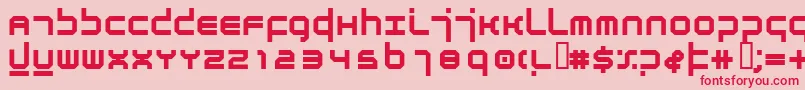 fuente AtmosphereBold – Fuentes Rojas Sobre Fondo Rosa