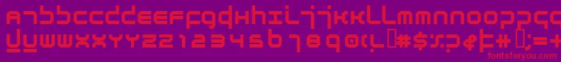 AtmosphereBold Font – Red Fonts on Purple Background