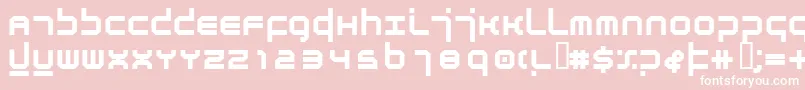AtmosphereBold-Schriftart – Weiße Schriften auf rosa Hintergrund
