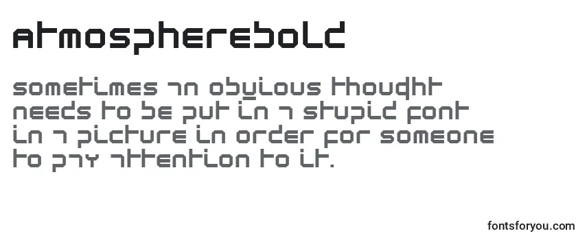 AtmosphereBold-fontti