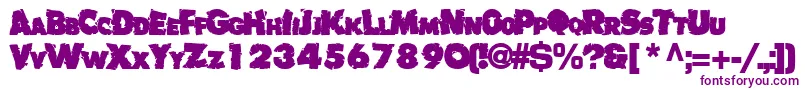 Badlychipped66Bold Font – Purple Fonts