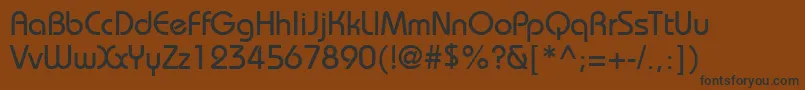 BahamasNormal Font – Black Fonts on Brown Background