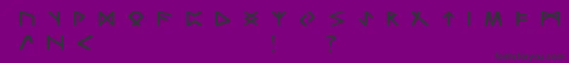 TrondheimNormal Font – Black Fonts on Purple Background