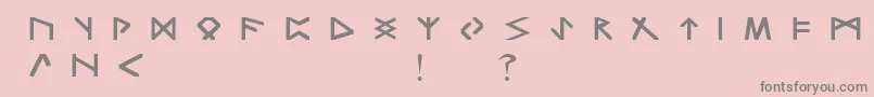 Шрифт TrondheimNormal – серые шрифты на розовом фоне