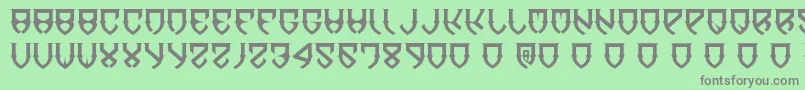 DawnOfMellido Font – Gray Fonts on Green Background
