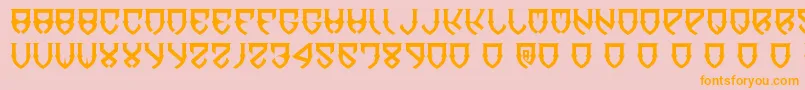 DawnOfMellido Font – Orange Fonts on Pink Background