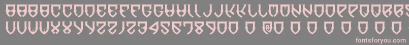DawnOfMellido Font – Pink Fonts on Gray Background