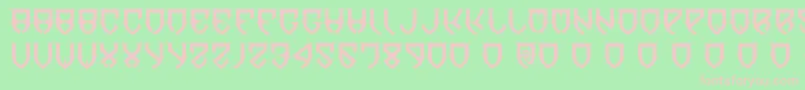 DawnOfMellido Font – Pink Fonts on Green Background