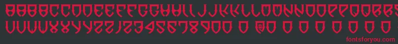 DawnOfMellido Font – Red Fonts on Black Background