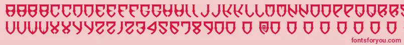 DawnOfMellido Font – Red Fonts on Pink Background