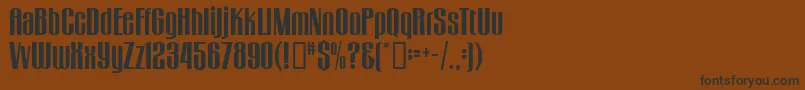 GogoBig Font – Black Fonts on Brown Background
