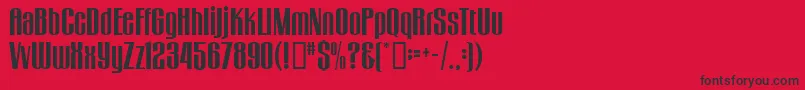 GogoBig Font – Black Fonts on Red Background