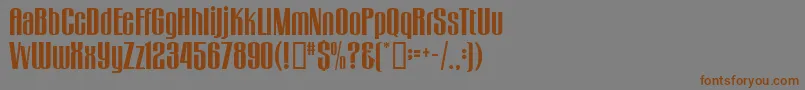 GogoBig Font – Brown Fonts on Gray Background
