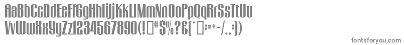 Шрифт GogoBig – серые шрифты на белом фоне