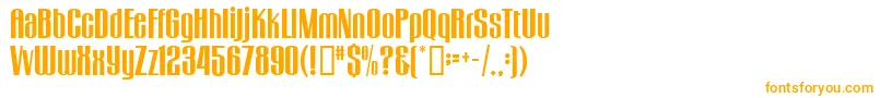 GogoBig-Schriftart – Orangefarbene Schriften auf weißem Hintergrund