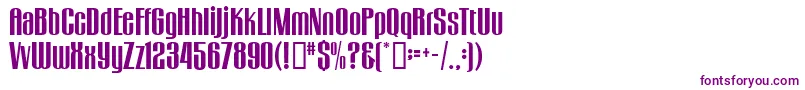 GogoBig-Schriftart – Violette Schriften auf weißem Hintergrund