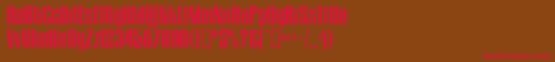 GogoBig Font – Red Fonts on Brown Background