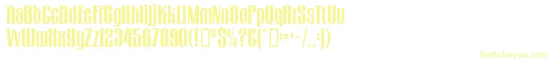 Шрифт GogoBig – жёлтые шрифты