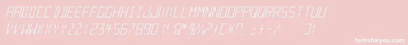 Ledreali Font – White Fonts on Pink Background