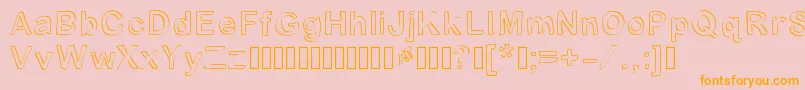 fuente Byronblock – Fuentes Naranjas Sobre Fondo Rosa