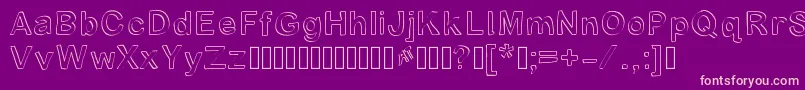 Byronblock Font – Pink Fonts on Purple Background